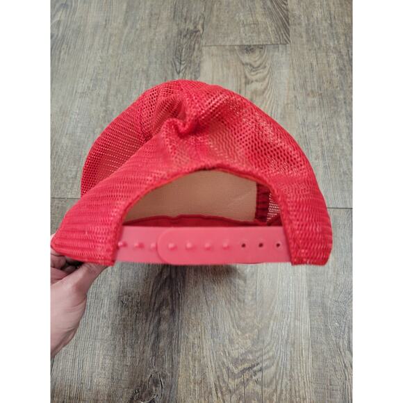 Vtg Indiana Hoosiers 1987 NCAA Champs Cap Foam Mesh Snap Back Basketball Hat Red - Picture 8 of 9